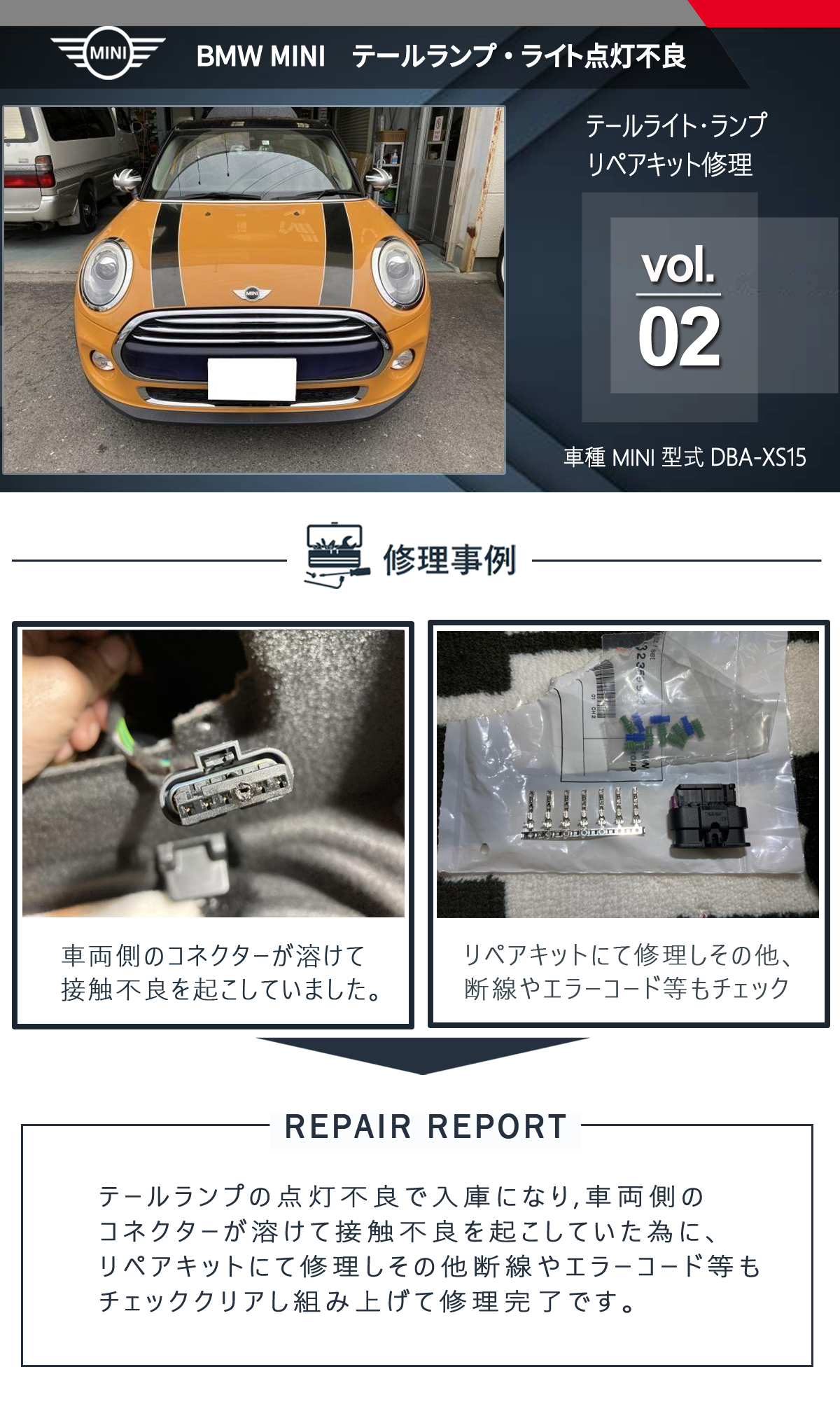 BMW MINI（ミニ）外車修理事例 vol.02