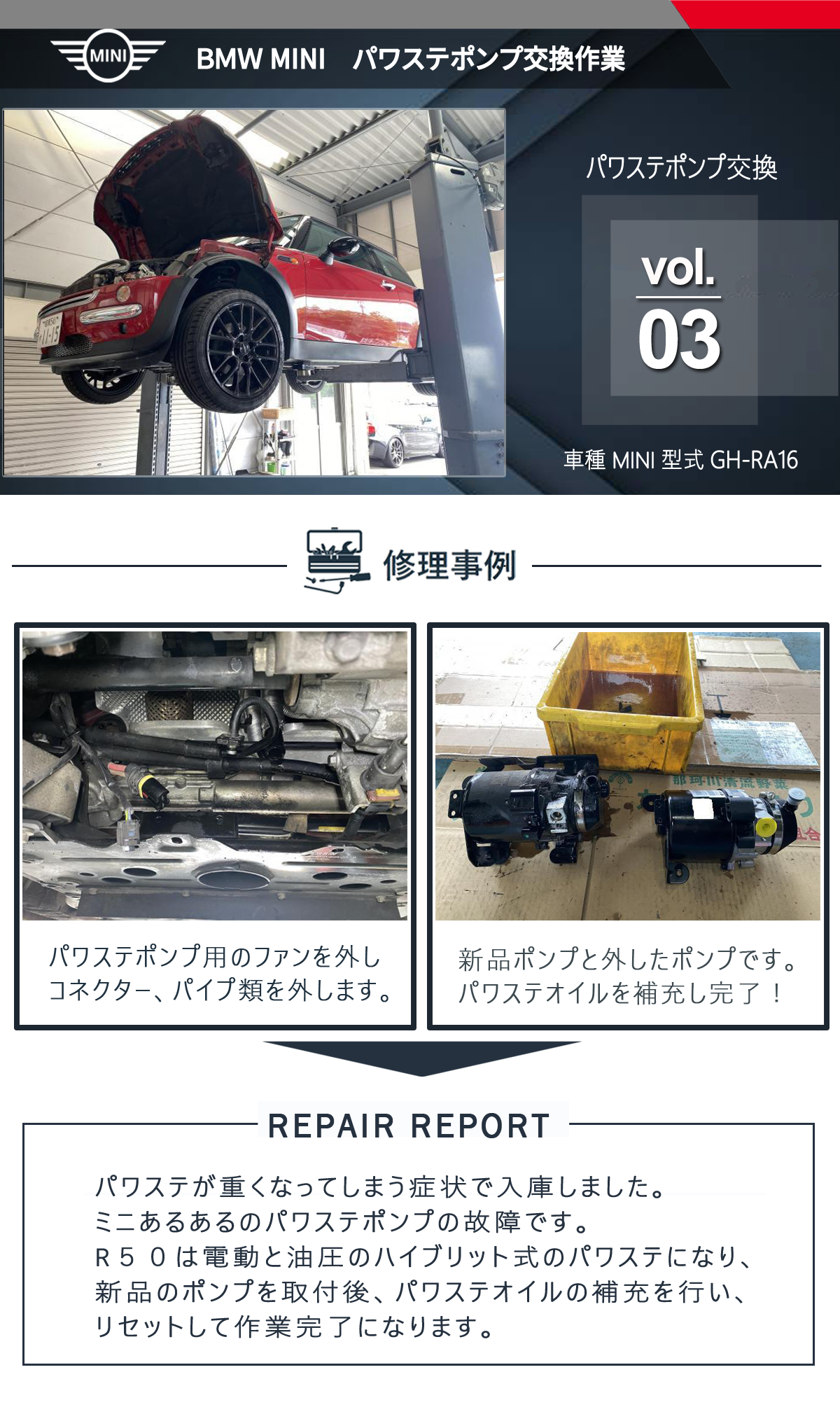 BMW MINI（ミニ）外車修理事例 vol.03