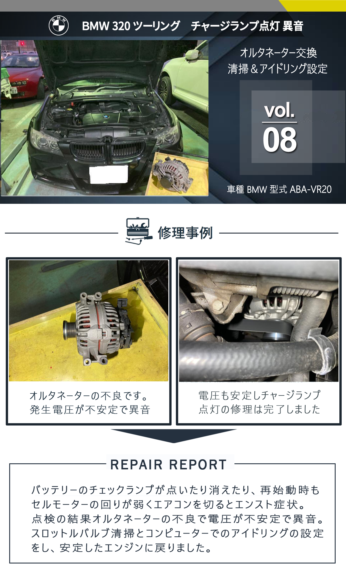 BMW 外車修理・整備事例 vol.08