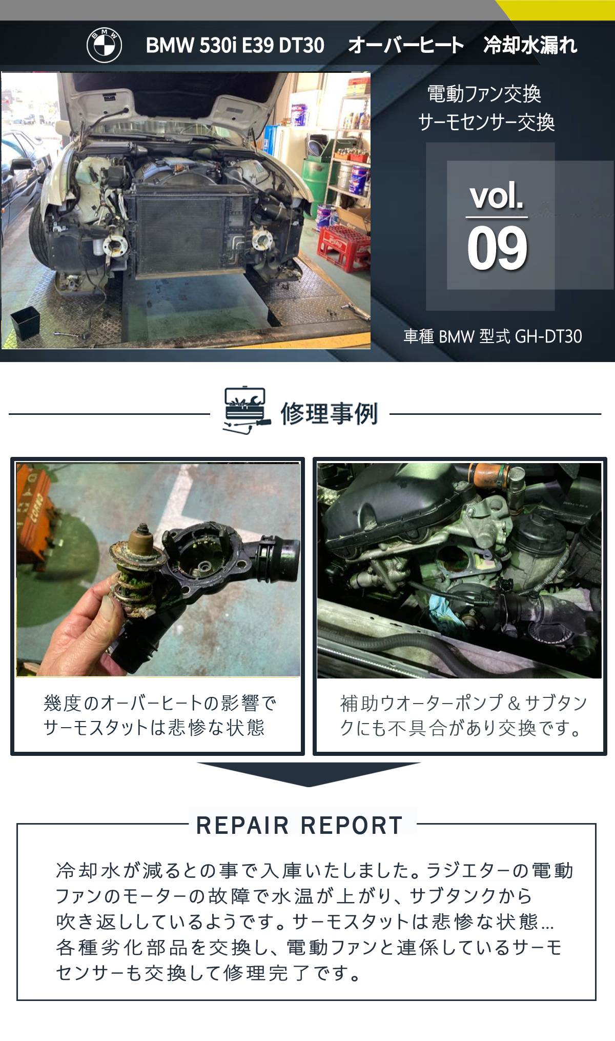 BMW 外車修理・整備事例 vol.09